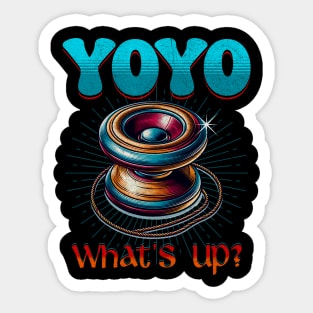 YoYo What's Up Retro Spinner Enthusiast YoYo Hobbyist Vintage Sticker